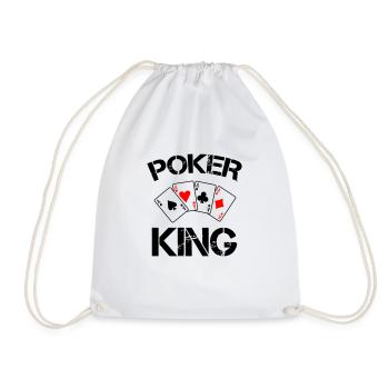 Roi du poker - Sac de sport léger - blanc - Devant