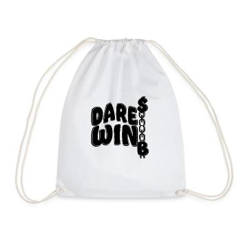Cash Dollar Dare Win - Drawstring Bag - white - Front