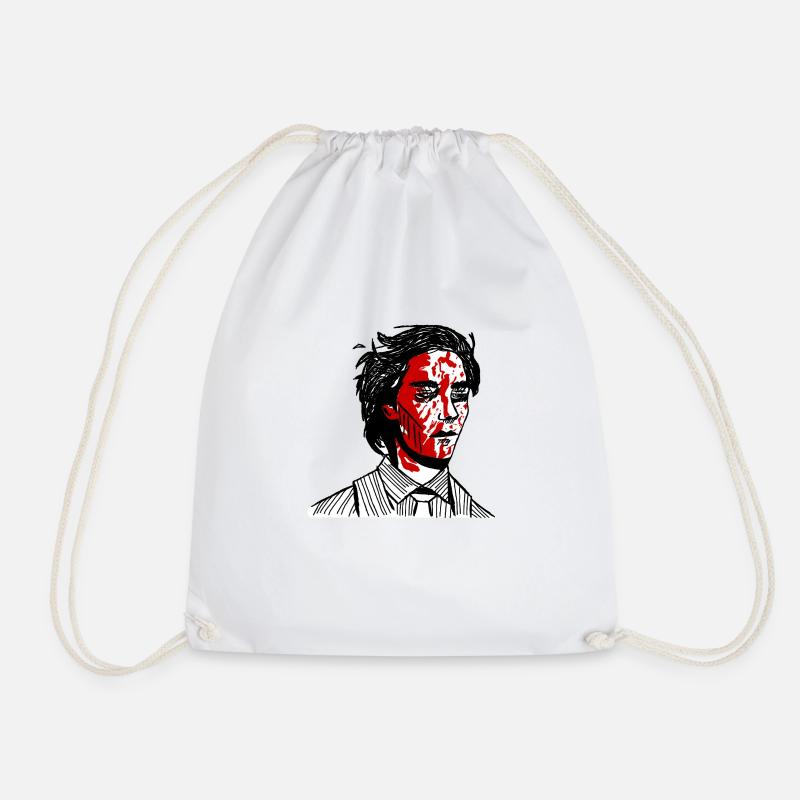 simply not there - Drawstring Bag - white
