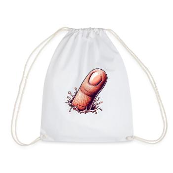 Doigt vintage - Sac de sport léger - blanc - Devant