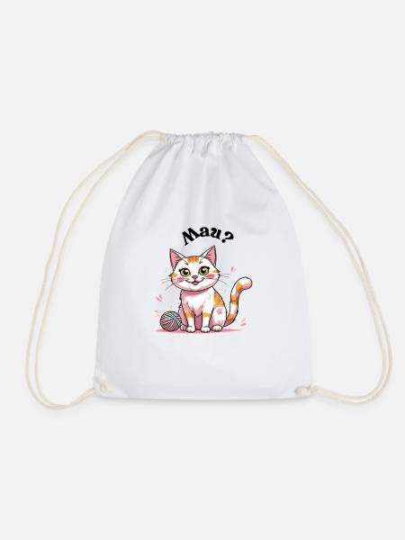 Mau? - Turnbeutel - Weiß