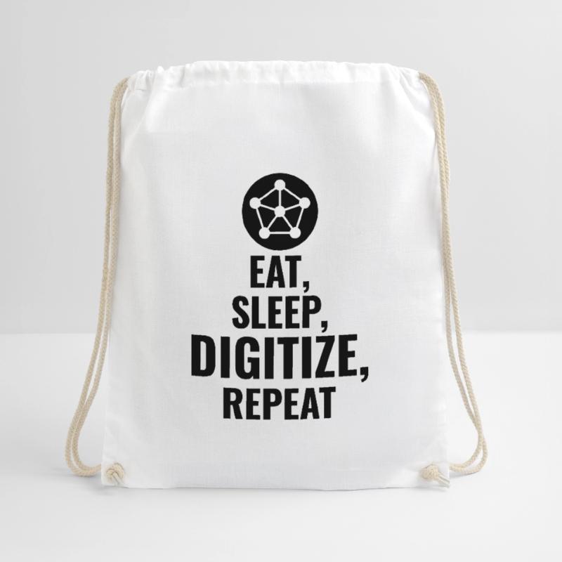 GIS Mapping Data Analysis Spatial Cartography Drawstring Bag