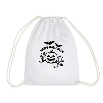 Halloween Pumpkin - Turnbeutel - Weiß - Vorne