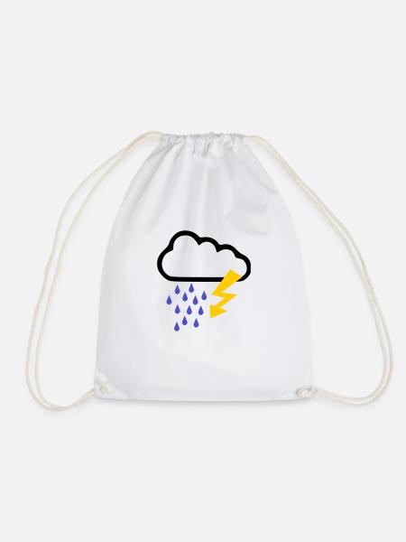 Orage - Temps - Flash - Sac de sport léger - blanc