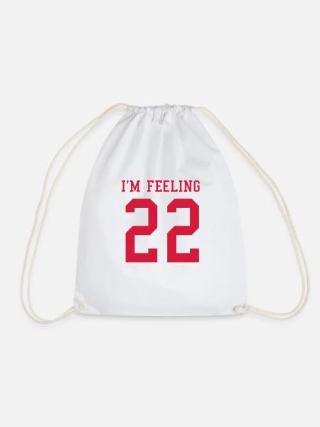 I'm feeling 22 - Turnbeutel - Weiß
