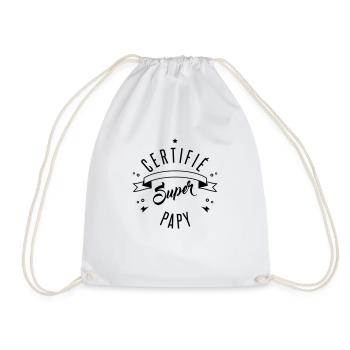 certifié super papy - Sac de sport léger - blanc - Devant