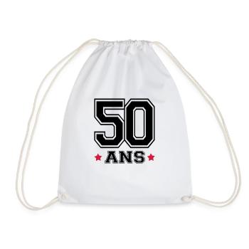 50 ANS - Sac de sport léger - blanc - Devant