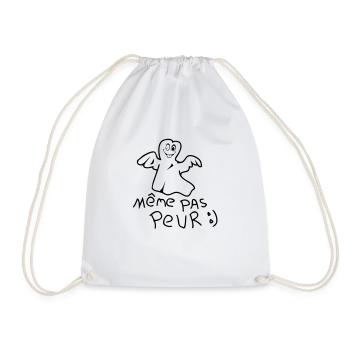 meme pas peur - Sac de sport léger - blanc - Devant