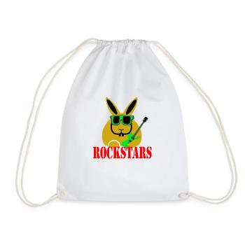 rabbit rockstars - Turnbeutel - Weiß - Vorne