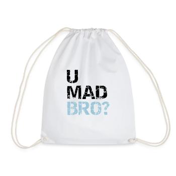 u mad bro? - Sac de sport léger - blanc - Devant