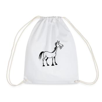 Cheval marrant - Sac de sport léger - blanc - Devant