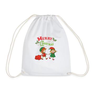 Noël Elf Elf Noël Noël Noël - Sac de sport léger - blanc - Devant