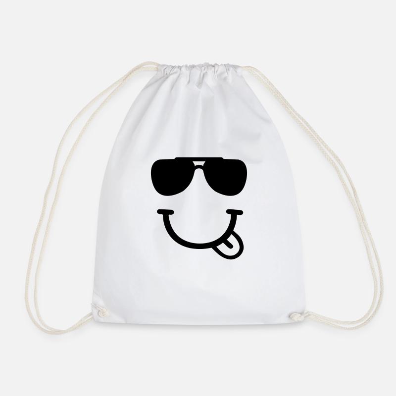 Smiley - Sac de sport léger - blanc