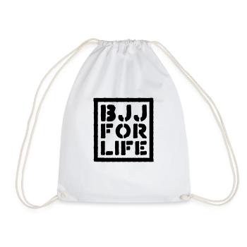 brazilian jiu jitsu bjj for life 02 - Sac de sport léger - blanc - Devant