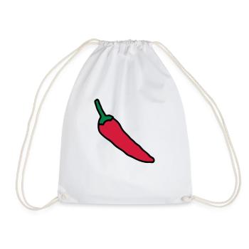 piment dessin de légume paprika espelette - Sac de sport léger - blanc - Devant