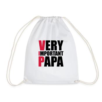 Very Important Papa - Drawstring Bag - white - Front