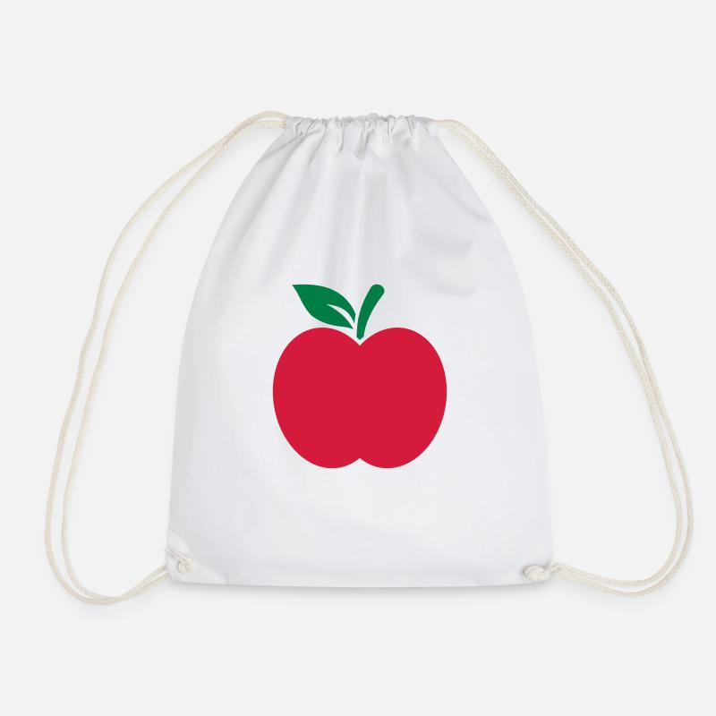 Apple - Drawstring Bag - white