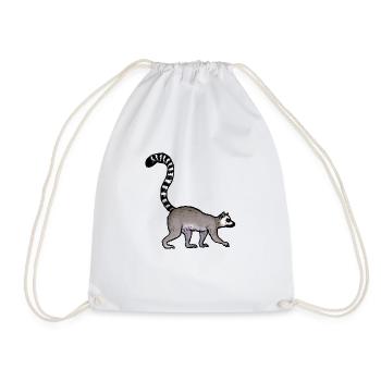 Lemurien / Lemur 02 - Sac de sport léger - blanc - Devant