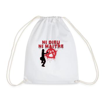 ni dieu ni maître - Sac de sport léger - blanc - Devant