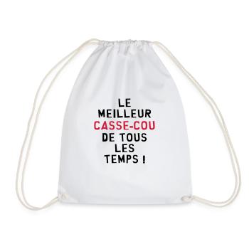 Casse-cou / Casse cou / Sport / Freestyle / Risque - Sac de sport léger - blanc - Devant