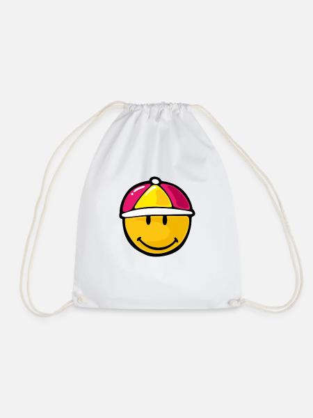 Smiley Jockey - Turnbeutel - Weiß