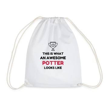 poterie / potier / vase / sculpteur - Sac de sport léger - blanc - Devant