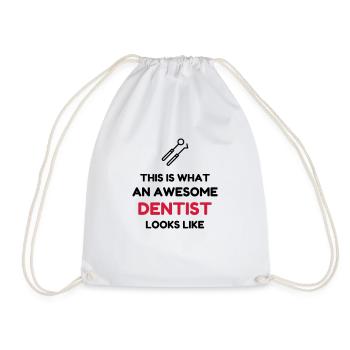 dentiste / dent / médecin / médecine - Sac de sport léger - blanc - Devant
