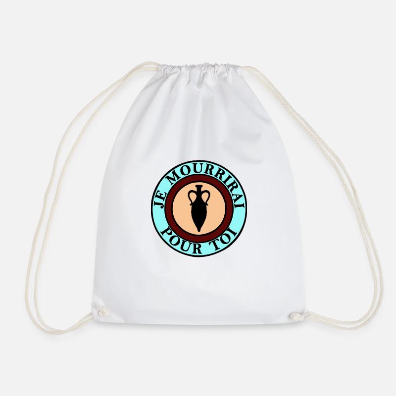 GRD I WILL DIE FOR YOU - Drawstring Bag - white