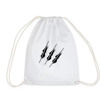 krallen_001 - Drawstring Bag - white - Front