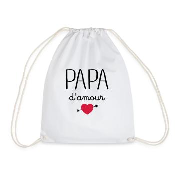 Papa D'Amour - Sac de sport léger - blanc - Devant
