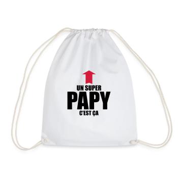 un super papy c'est ça - Sac de sport léger - blanc - Devant