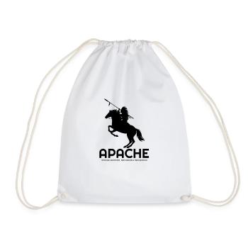 All about Apache, Apache Indian, Apache hoodies, A - Drawstring Bag - white - Front