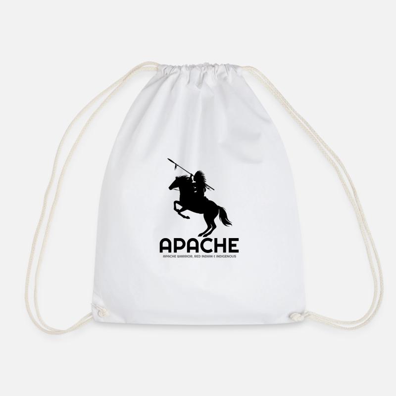 Alles über Apache, Apache Indian, Apache hoodies, A - Turnbeutel - Weiß