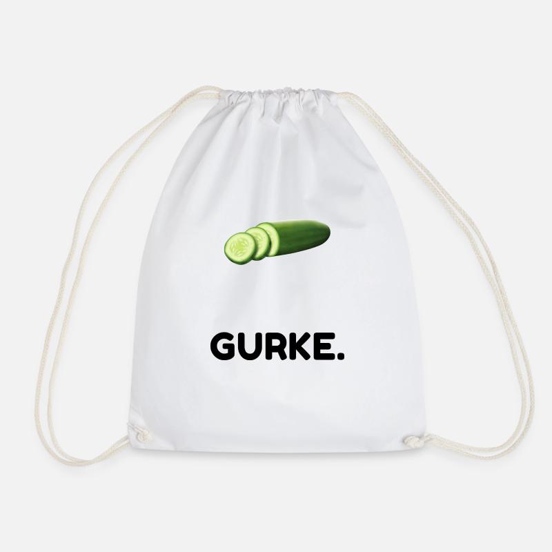 Gurke - Turnbeutel - Weiß