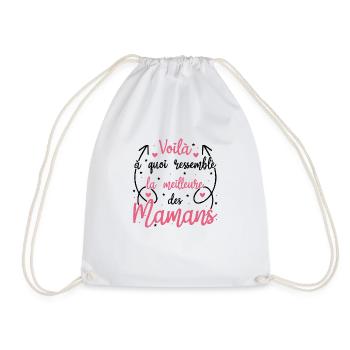 Voila à quoi ressemble la meilleure des mamans - Sac de sport léger - blanc - Devant