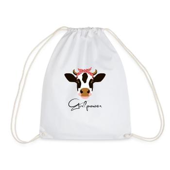 Girl power - Drawstring Bag - white - Front
