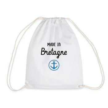 Made in Brittany - Drawstring Bag - white - Front