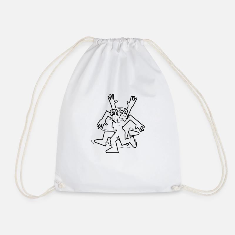 Fantazia Dancing Man - Drawstring Bag - white