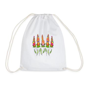 Fleur - Sac de sport léger - blanc - Devant