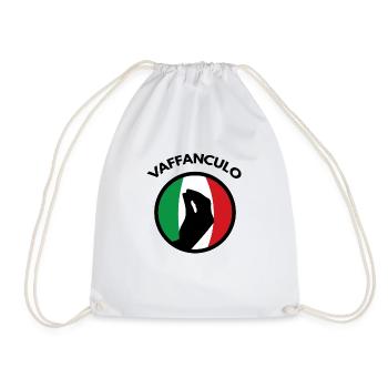 Italy - Drawstring Bag - white - Front