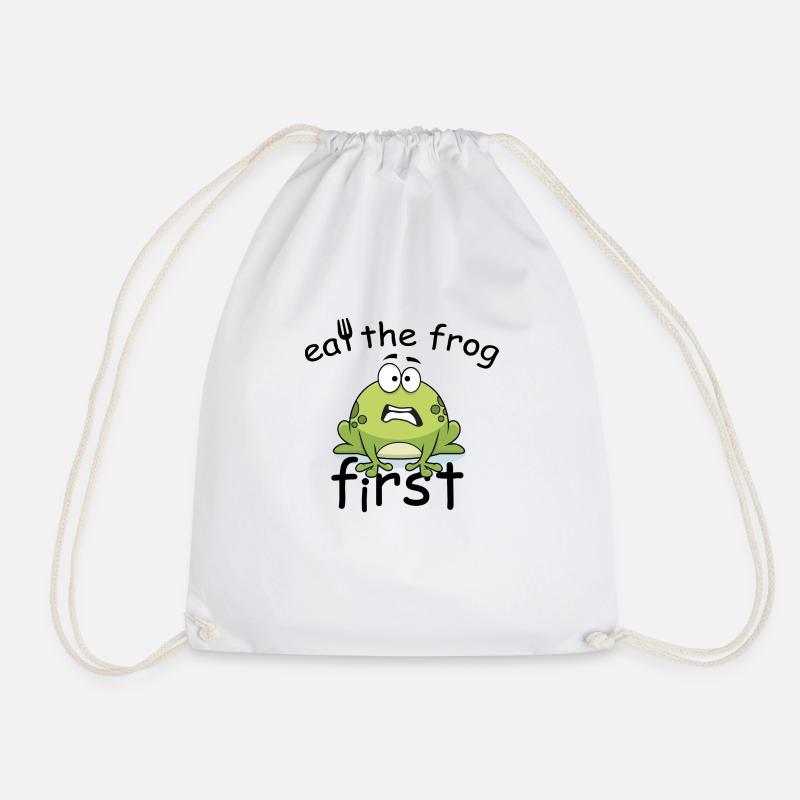Eat The Frog First - Turnbeutel - Weiß