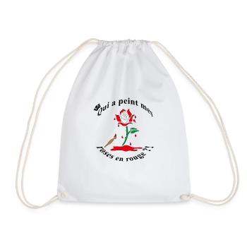 reine de coeur - Sac de sport léger - blanc - Devant
