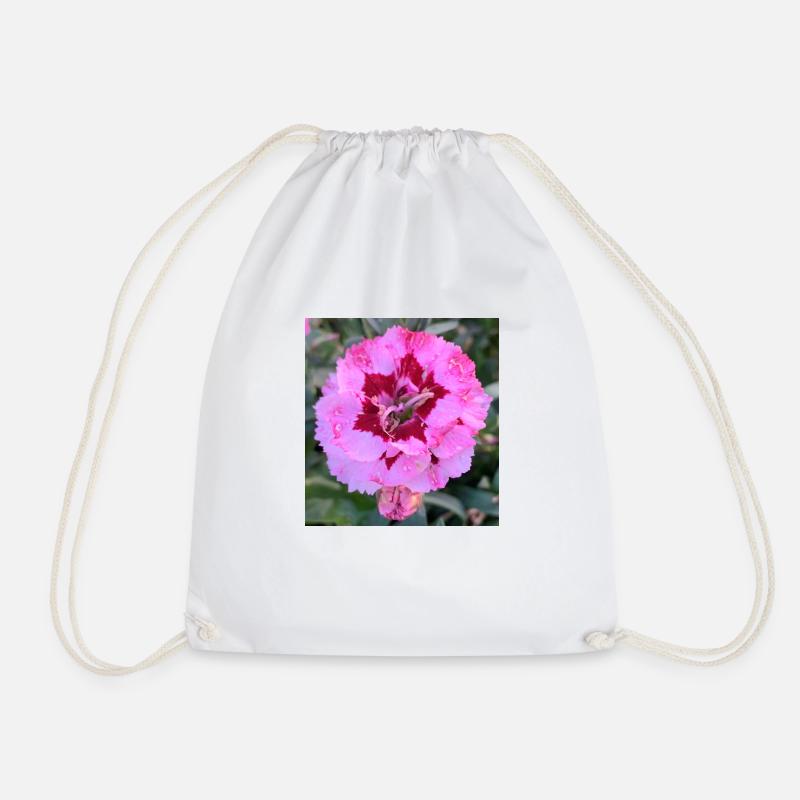 Blume rosa - Turnbeutel - Weiß