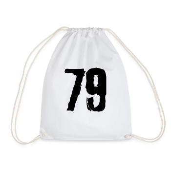 Maillot à 79 numéros - Sac de sport léger - blanc - Devant