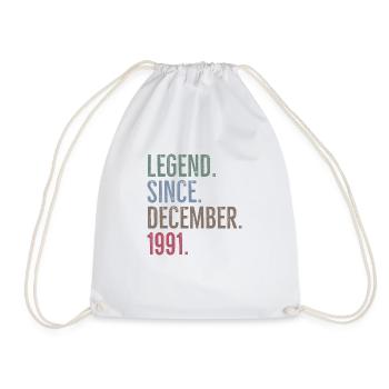 Légende depuis décembre 1991 - Sac de sport léger - blanc - Devant