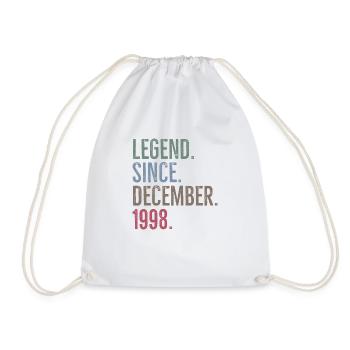 Legend Since December 1998 - Drawstring Bag - white - Front