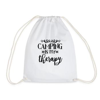 Le camping est ma thérapie - Sac de sport léger - blanc - Devant