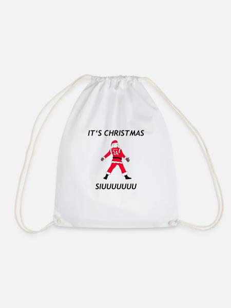 IT’ CHRISTMAS SIUUUUU - Turnbeutel - Weiß
