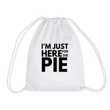 Je suis juste ici pour la tarte Jour de Thanksgiving - drôle - Sac de sport léger - blanc - Devant