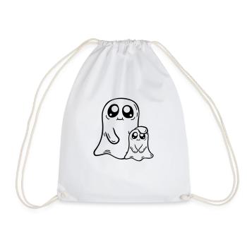 Comic Family Spirit Child - Drawstring Bag - white - Front